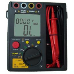 DIGITAL INSULATION TESTER "SIGMA", 500V / 1000V DC 40GOhm , Autorange - With Calibration Certificate